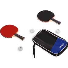 KRAFLA S-T1000 Набор для настольного тенниса (ракетки 2шт., мяч 3шт.,чехол)