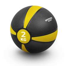 Медбол резиновый BRONZE GYM, 2 кг.