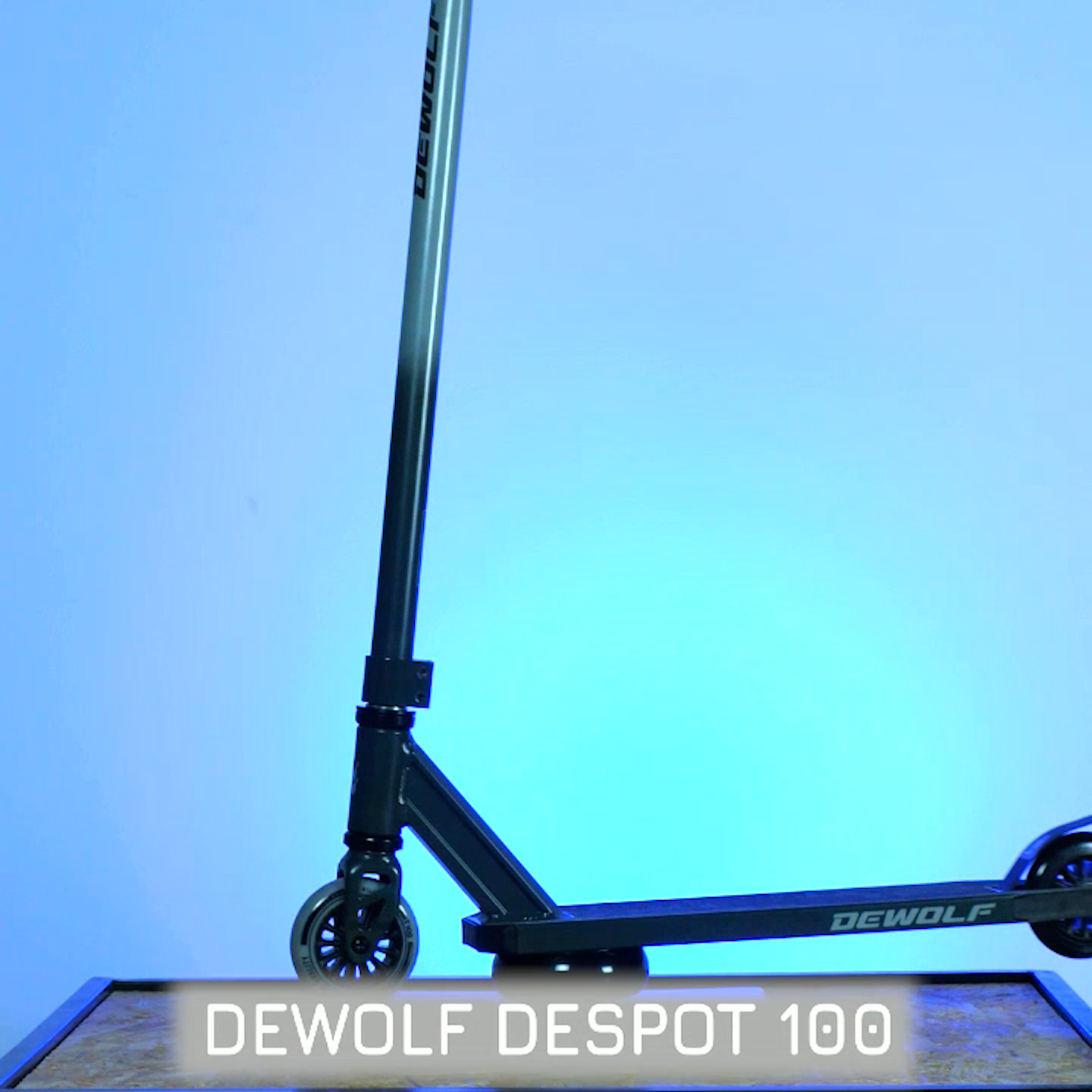 Dewolf DeSpot 100 Самокат трюковой, Black/gray