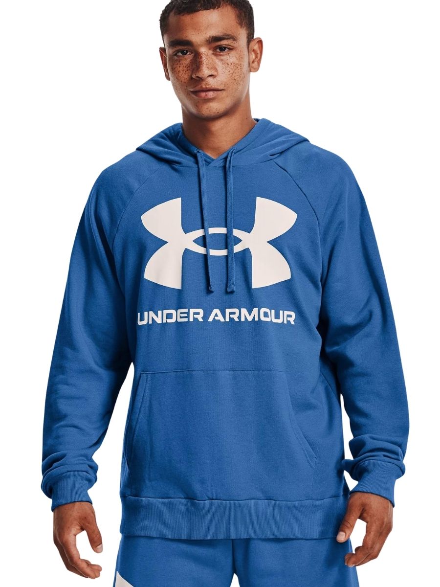 Толстовка мужская Under Armour UA Rival Fleece Big Logo HD (XS; 44-46; blue (синий); 1357093-474-XS)