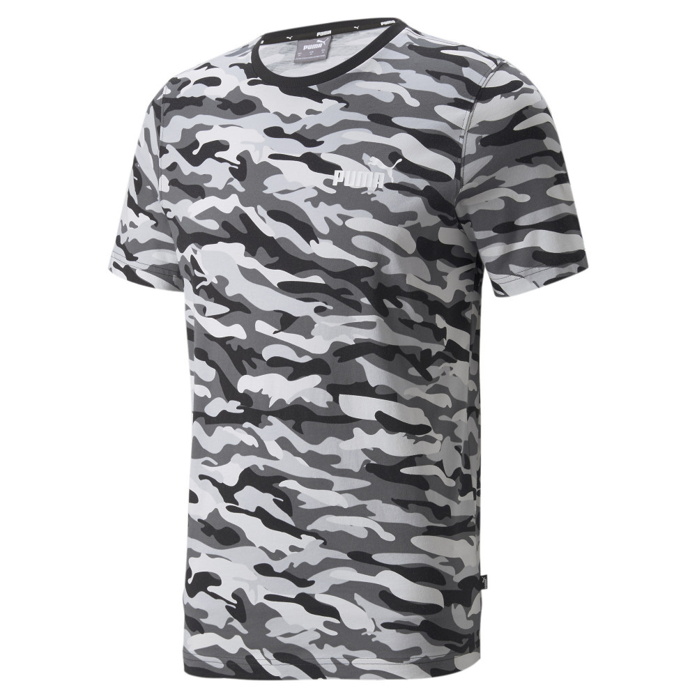 Футболка мужская Puma ESS+ Camo AOP Tee (S; 44-46; black (черный); 84856101-S)