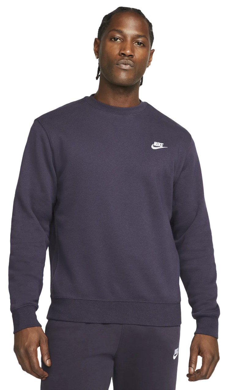 Толстовка мужская Nike Sportswear Club Fleece Crew (темно-синий) (2XL; blue (синий); BV2662-540-2XL)