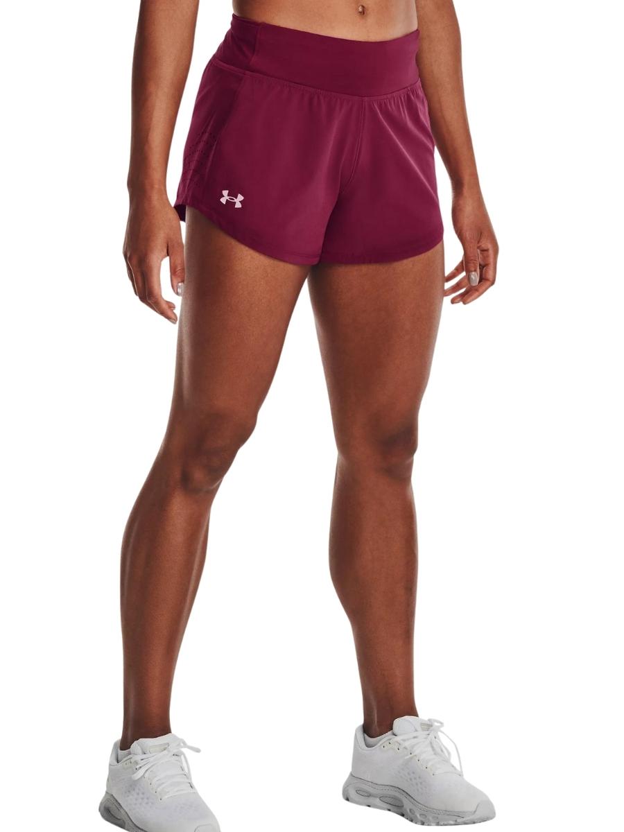 Шорты женские Under Armour UA Speedpocket Perf Short (XL; 48-50; raspberry (малиновый); 1361379-636-XL)