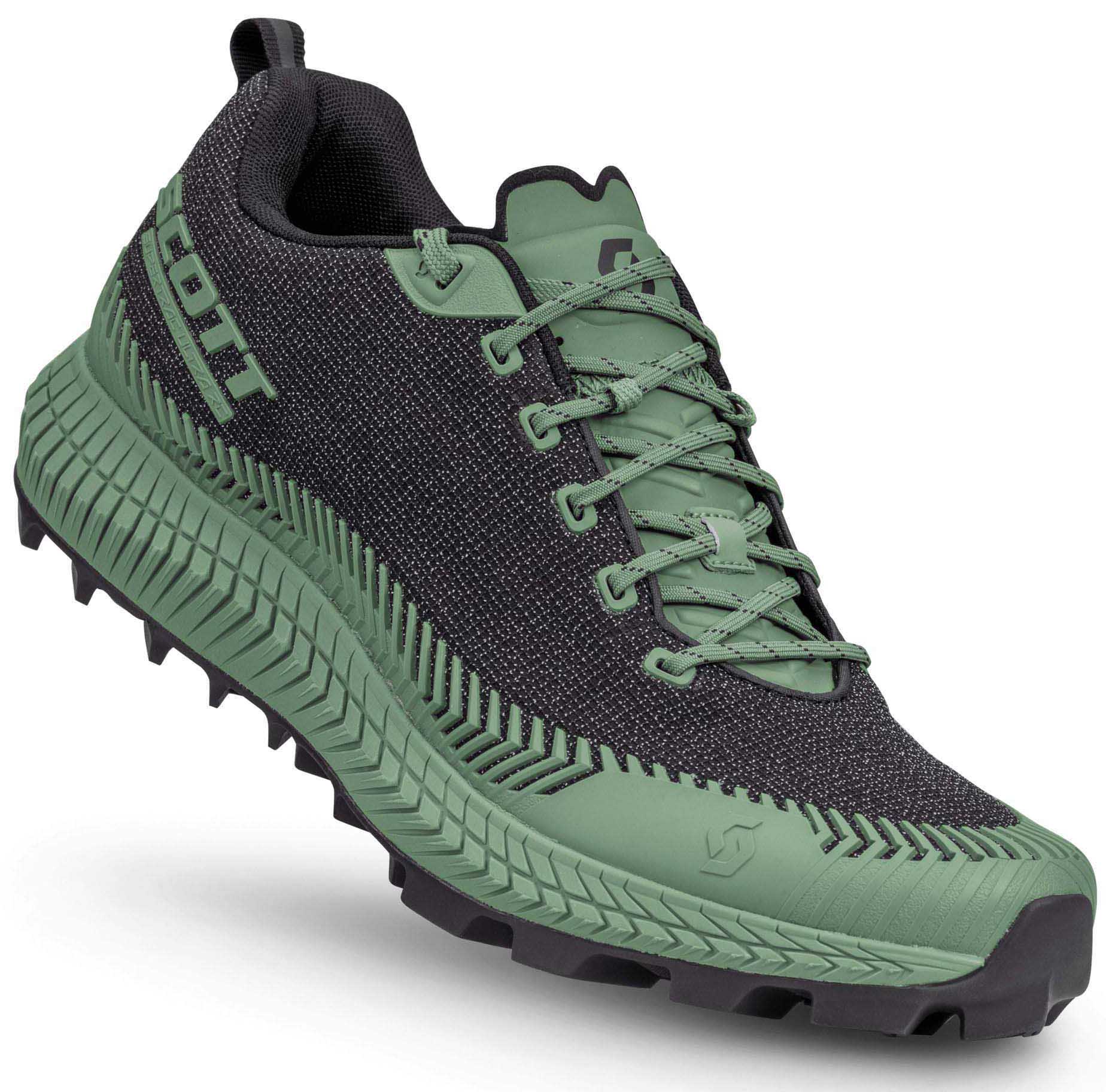 Кроссовки мужские SCOTT Supertrac Ultra RC (Black/Frost Green USA 7.5 || UK 6.5 || RUS 39.5 || ES267682-7133-75)