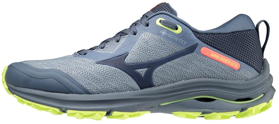 Кроссовки женские Mizuno WAVE RIDER GTX (VIndigo/VIndigo/NeoLime USA 7.5 || UK 5.5 || RUS 37.5 || J1GD2179-47-55UK)