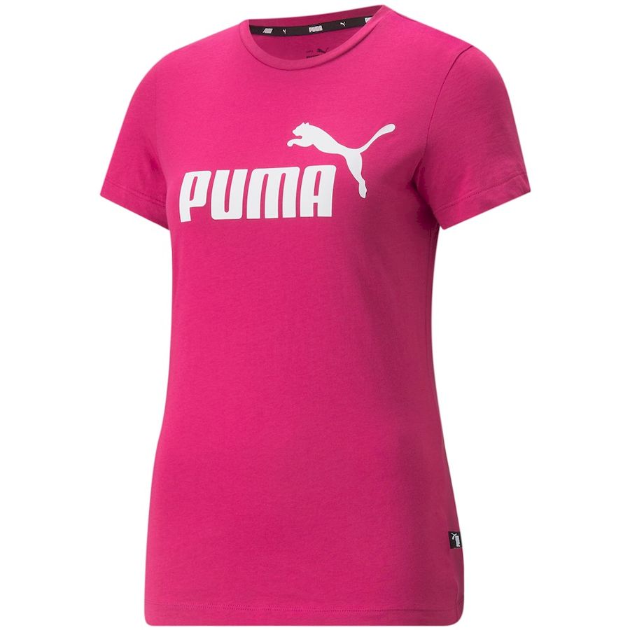 Футболка женская Puma ESS Logo Tee (s) (S; 42-44; purple (фиолетовый); 58677586-S)