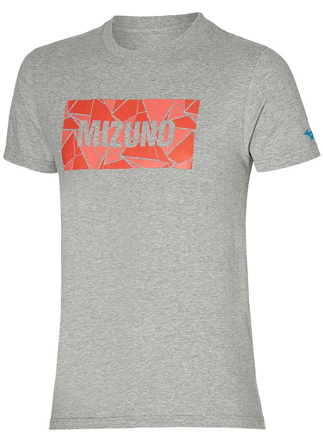 Футболка мужская Mizuno Athletic Tee M (S; grey (серый); K2GA2003-05-S)