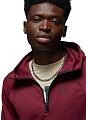 Толстовка мужская Jordan Sport AIR 1/2 Zip Hoodie (красный) - фото № 3