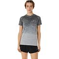 Футболка женская ASICS SEAMLESS SHORT SLEEVE TOP (Carrier Grey/Glacier Grey) - фото № 1