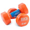 Гантели для аэробики виниловые BRONZE GYM,6 кг., пара. - фото № 1