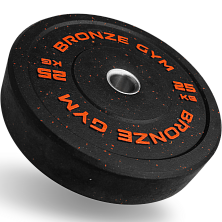 Диск бамперный BRONZE GYM 25 кг