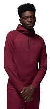 Толстовка мужская Jordan Sport AIR 1/2 Zip Hoodie (красный)