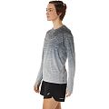 Лонгслив женский ASICS SEAMLESS LONG SLEEVE TOP (Carrier Grey/Glacier Grey) - фото № 2