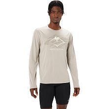 Лонгслив мужской ASICS FUJITRAIL LOGO LONG SLEEVE TOP (Moonrock/Fellow Yellow/Oatmeal)