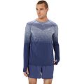 Лонгслив мужской ASICS SEAMLESS LS TOP (Magnetic Blue/Performance Black) - фото № 1