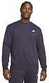 Толстовка мужская Nike Sportswear Club Fleece Crew (темно-синий) - фото № 1