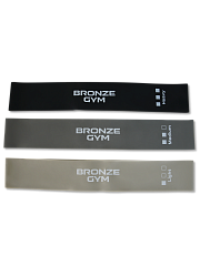Комплект мини-лент BRONZE GYM, 3 шт.
