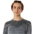 Лонгслив женский ASICS SEAMLESS LONG SLEEVE TOP (Carrier Grey/Glacier Grey) - фото № 3