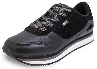 Кроссовки женские GRN Retro Velour Черный/Белый