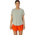 Футболка женская ASICS ROAD SS TOP (Mantle Green Heather) - фото № 1