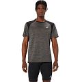 Футболка мужская ASICS ROAD SHORT SLEEVE TOP (Performance Black) - фото № 1