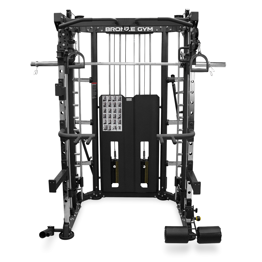 Многофункциональный силовой комплекс со встроенными весовыми стеками профессиональный BRONZE GYM YARD