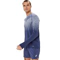 Лонгслив мужской ASICS SEAMLESS LS TOP (Magnetic Blue/Performance Black) - фото № 2