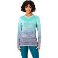 Лонгслив женский ASICS SEAMLESS LONG SLEEVE TOP (Aurora Green/Blue Expanse) - фото № 1