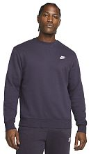 Толстовка мужская Nike Sportswear Club Fleece Crew (темно-синий)