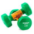 Гантели для аэробики виниловые BRONZE GYM,3 кг., пара. - фото № 1