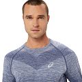 Лонгслив мужской ASICS SEAMLESS LS TOP (Magnetic Blue/Performance Black) - фото № 3