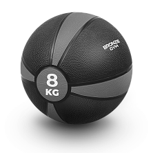 Медбол резиновый BRONZE GYM, 8 кг.