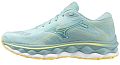 Кроссовки женские Mizuno Wave Sky 7 (Eggshell Blue/White/Sunshine) - фото № 1